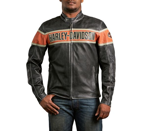Mens harley davidson leather jackets deals