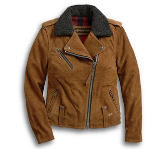 Women's Suede Biker Jacket