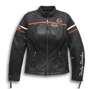 Women's Miss Enthusiast H-D® Triple Vent System™ Leather Jacket