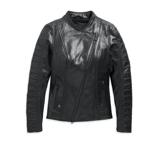 Women's Ozello Perforated Leather Jacket