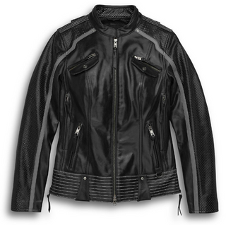 Women's Hairpin Leather Jacket