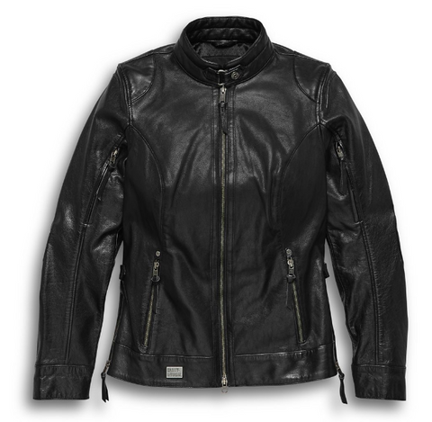 Women's Line Stitcher Leather Jacket