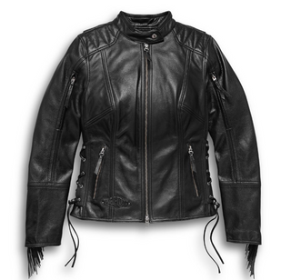 Women's Boone Fringed Leather Jacket